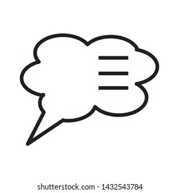 bubble speak icon  vector illustration template