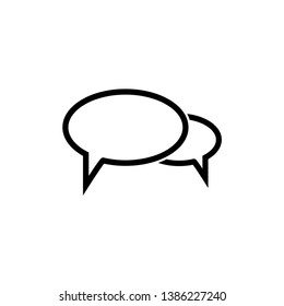 bubble speak icon vector trendy flat style