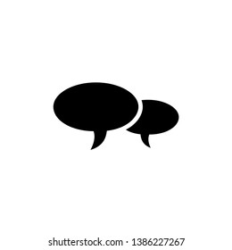 bubble speak icon vector trendy flat style