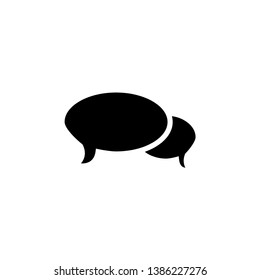 bubble speak icon vector. trendy flat style