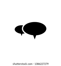 bubble speak icon vector trendy flat style