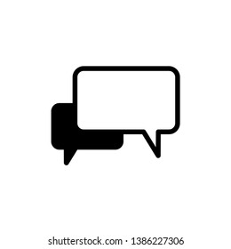 bubble speak icon vector. trendy flat style