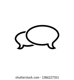 bubble speak icon vector. trendy flat style