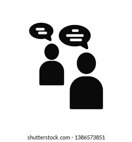 bubble speak icon vector trendy flat style