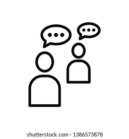 bubble speak icon vector trendy flat style
