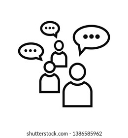 bubble speak icon vector trendy style