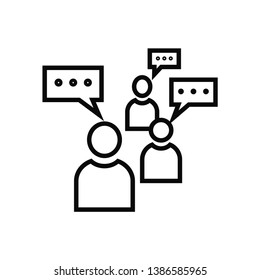 bubble speak icon vector trendy style