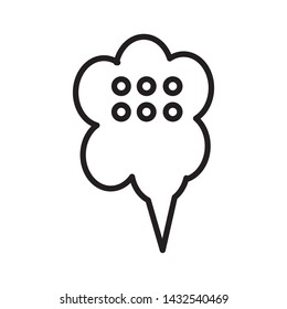 bubble speak icon vektor illustration template