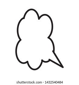bubble speak icon vektor illustration template