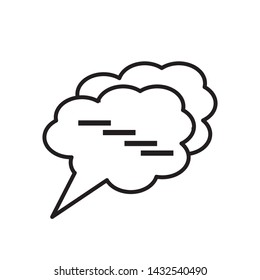 bubble speak icon vektor illustration template