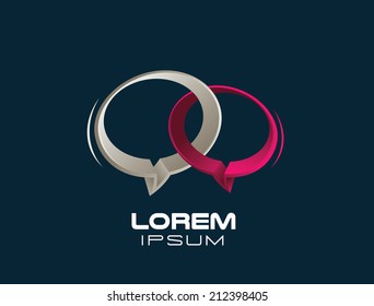 bubble speech abstract shape sign