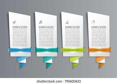 Bubble speech Banner. Infographic with options, steps or processes.