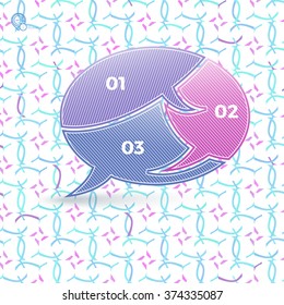 Bubble Speech Bar Vector Composition for Your Numbers