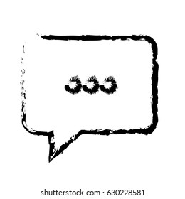 bubble speech chat dialog speak sketch