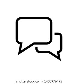 Bubble Speech and Chat Symbol Icon Vector Design Illustration