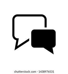 Bubble Speech and Chat Symbol Icon Vector Design Illustration