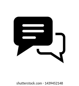 Bubble Speech and Chat Symbol Icon Vector Design Illustration