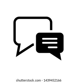 Bubble Speech and Chat Symbol Icon Vector Design Illustration