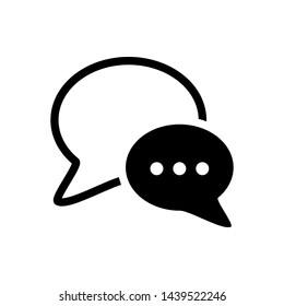 Bubble Speech and Chat Symbol Icon Vector Design Illustration
