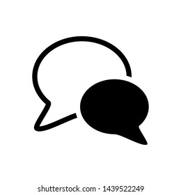 Bubble Speech and Chat Symbol Icon Vector Design Illustration