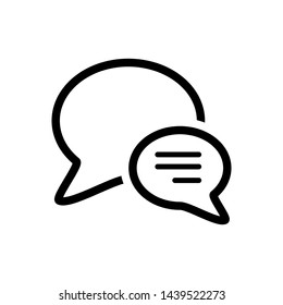 Bubble Speech and Chat Symbol Icon Vector Design Illustration