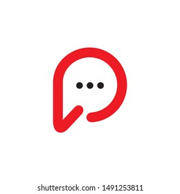 bubble speech for communication and consulting logo design