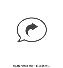 bubble speech comunication icon share symbol