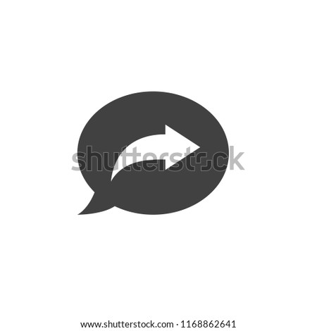 bubble speech comunication icon share icon