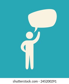 bubble speech design, vector illustration eps10 graphic 