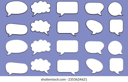 bubble speech dialog pack vector