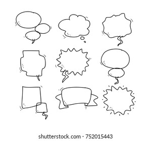 bubble speech doodle