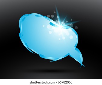 bubble for speech, eps10