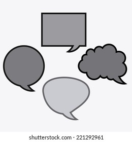 bubble speech graphic design , vector illustration