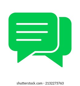 Bubble Speech und Gruppe Chat Symbol Symbol Symbol Vektordesign Illustration.