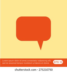 Bubble speech icon