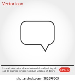Bubble speech icon