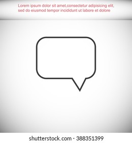 Bubble speech icon
