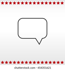 Bubble speech icon