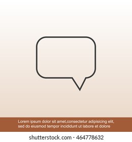 Bubble speech icon