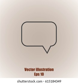 Bubble speech icon