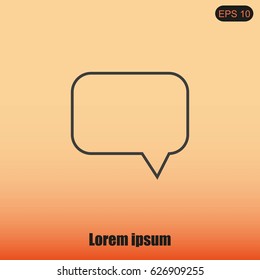 Bubble speech icon