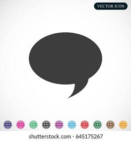 Bubble speech icon