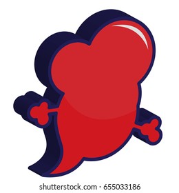 bubble speech icon 3d