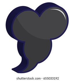 bubble speech icon 3d