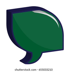 bubble speech icon 3d