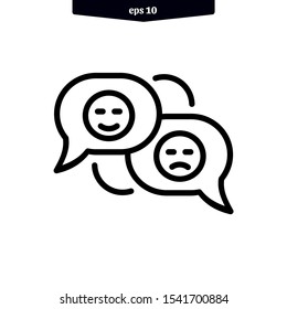 Bubble speech icon for chat and conversation. vector illustration. eps10