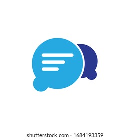 Diseño de iconos de habla de burbuja aislado en fondo blanco