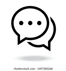 bubble speech icon chat symbol vector