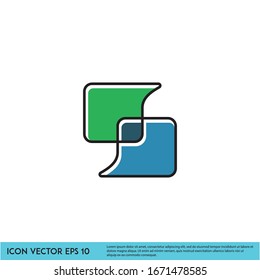 bubble speech icon conversation symbol design element vector eps 10 