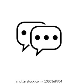 bubble speech icon design template
